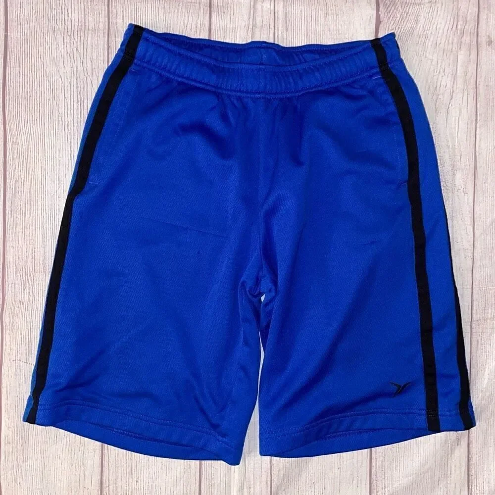 Old Navy active youth boys L pull on athletic shorts blue & black